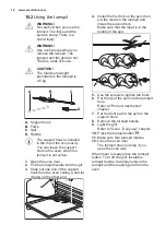 Предварительный просмотр 16 страницы Electrolux EKG911A3 User Manual