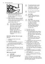 Preview for 14 page of Electrolux EKG912A1OX User Manual