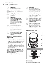 Предварительный просмотр 10 страницы Electrolux EKG913A2 User Manual