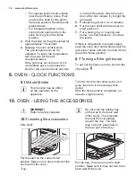 Предварительный просмотр 14 страницы Electrolux EKG913A2 User Manual