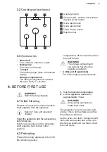 Preview for 9 page of Electrolux EKG913A2OX User Manual