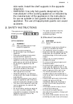 Предварительный просмотр 5 страницы Electrolux EKG9241Z7X User Manual