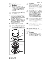 Предварительный просмотр 9 страницы Electrolux EKK6130AO User Manual