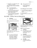 Preview for 15 page of Electrolux EKK925A0 User Manual