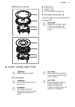 Предварительный просмотр 11 страницы Electrolux EKK925A0OX User Manual