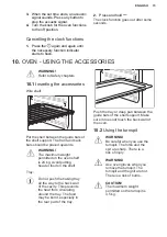 Предварительный просмотр 15 страницы Electrolux EKK925A0OX User Manual