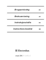 Electrolux EKM10460X Instruction Booklet preview