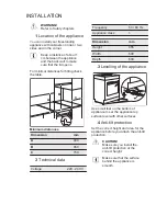 Предварительный просмотр 1 страницы Electrolux EKS61300OX Installation