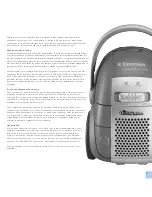 Preview for 5 page of Electrolux EL6988D - Oxygen Canister 1400 Watts Bagged Owner'S Manual