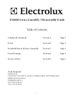 Electrolux EL8600 Series Assembly / Disassembly Manual preview