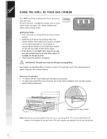 Предварительный просмотр 22 страницы Electrolux Electric and Gas Cookers User'S Manual And Installation Instructions