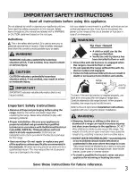 Preview for 3 page of Electrolux Electric  Range Use & Care Manual