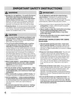 Preview for 4 page of Electrolux Electric  Range Use & Care Manual