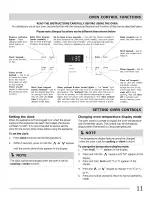 Preview for 11 page of Electrolux Electric  Range Use & Care Manual