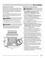 Preview for 17 page of Electrolux Electric  Range Use & Care Manual