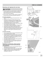 Preview for 21 page of Electrolux Electric  Range Use & Care Manual