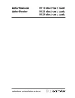 Preview for 1 page of Electrolux ELECTRONIC BASIC IH 18 Instructions For Installation And Use Manual