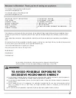 Предварительный просмотр 2 страницы Electrolux EMBD3010AS User Manual