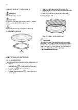 Предварительный просмотр 10 страницы Electrolux EMG20D22B Installation & User Manual