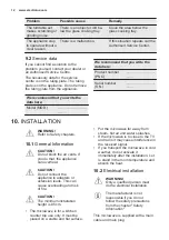 Preview for 12 page of Electrolux EMM20000OW User Manual