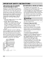 Предварительный просмотр 6 страницы Electrolux EMOW1911AS User Manual