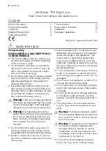 Preview for 2 page of Electrolux EMS20100OX User Manual