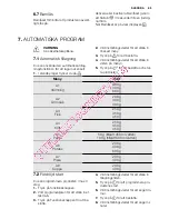 Preview for 89 page of Electrolux EMS20300 User Manual