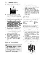 Предварительный просмотр 34 страницы Electrolux EMS26415 User Manual