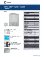 Preview for 1 page of Electrolux EN19WI30L S Dimensions And Specifications