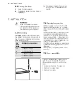 Предварительный просмотр 12 страницы Electrolux ENN2800BOW User Manual