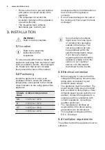 Предварительный просмотр 6 страницы Electrolux ENN3054EFW User Manual