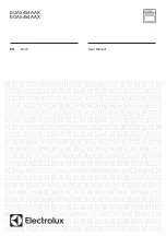 Preview for 1 page of Electrolux EOA5454AAK User Manual