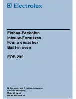 Electrolux EOB 299 Instruction Booklet preview