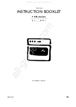 Electrolux EOB 365 Instruction Booklet preview