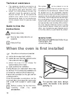 Preview for 2 page of Electrolux EOB 3709 Owner'S Manual