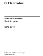 Electrolux EOB 3711 Instruction Booklet preview