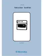 Electrolux EOB 395 Instruction Booklet preview