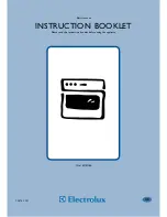 Preview for 1 page of Electrolux EOB 966 Instruction Booklet