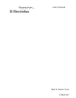 Preview for 1 page of Electrolux EOB20001 User Manual