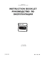 Preview for 1 page of Electrolux EOB3000 Instruction Booklet