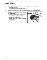 Предварительный просмотр 28 страницы Electrolux EOB3612 User Information