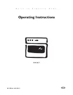 Preview for 1 page of Electrolux EOB3630 Operating Instructions Manual