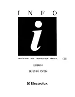 Electrolux EOB974 Operating And Installation Manual preview