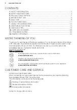 Preview for 2 page of Electrolux EOC5650AA User Manual