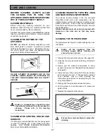 Preview for 27 page of Electrolux EOD6365 Owner'S Manual