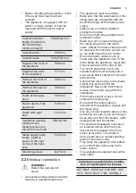 Preview for 5 page of Electrolux EOF4P04X User Manual