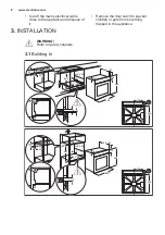 Preview for 8 page of Electrolux EOF4P04X User Manual