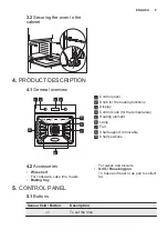 Preview for 9 page of Electrolux EOF4P04X User Manual