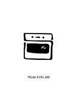 Electrolux EOG 600 Instruction Booklet preview