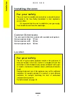 Preview for 4 page of Electrolux EOG 660 Instruction Book